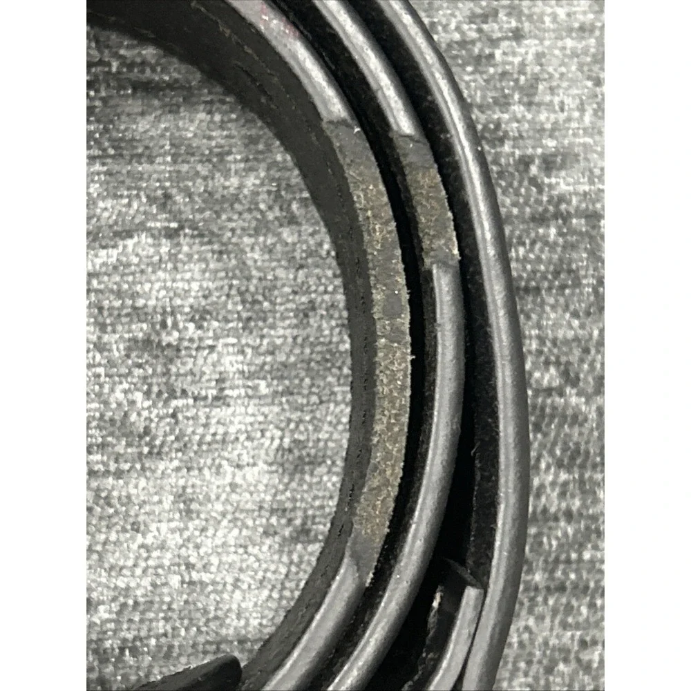 Genuine Dickies Mens Black Leather Belt Size 34 Gunmetal Buckle Workwear Classic
